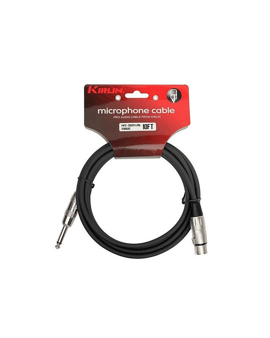 CABLE XLR HEMBRA A PLUG 6,3 MONO 10MTS. KIRLIN