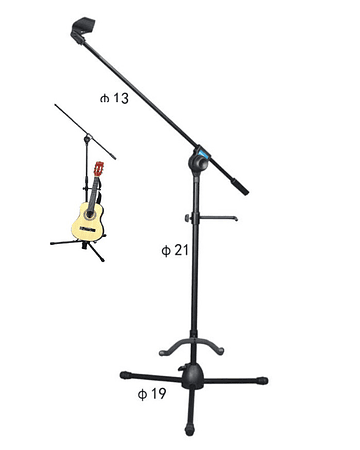 SOPORTE DE GUITARRA + BOOM MICROFONO	