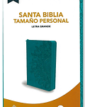 Biblia Tamaño Personal Letra Grande Turquesa