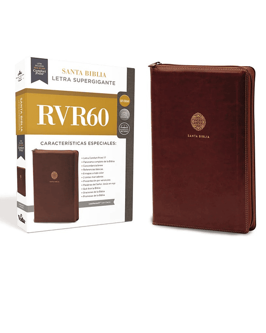 BIBLIA RVR1960 LETRA SÚPER GIGANTE CON CIERRE