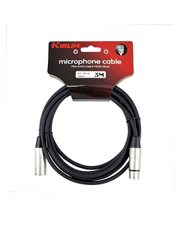 CABLE MICROFONO XLR-XLR 3M KIRLIN