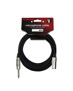 XLR MACHO A PLUG 6.3 6 METROS	