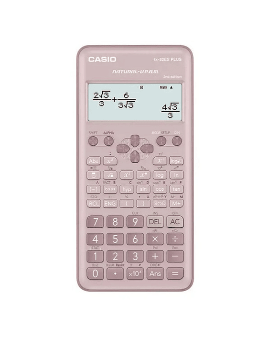 Calculadora Cientifica Casio FX 82ES PLUS 2da edicion Rosa