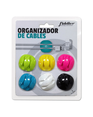 Organizador De Cables Fiddler Colores