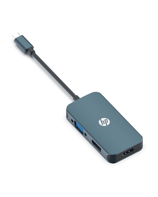 ADAPTADOR USB-C A HUB HDMI VGA DP hp
