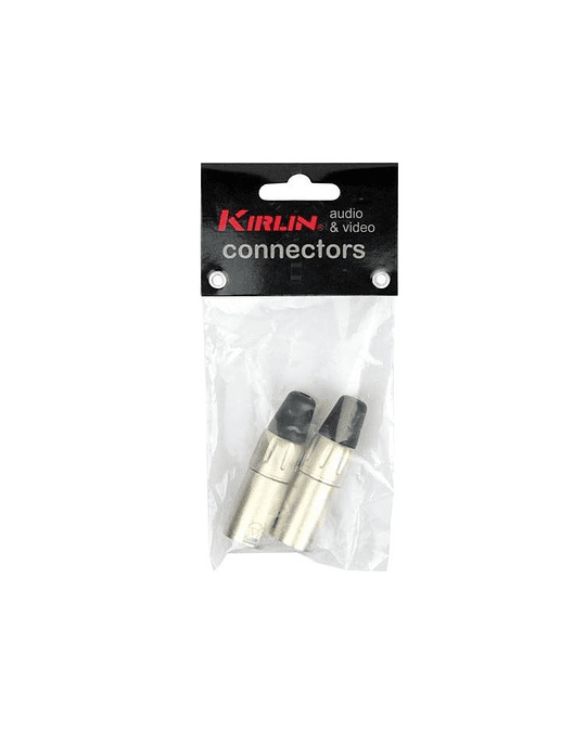 CONECTOR XLR MACHO. PACK 2 UNIDADES KIRLIN