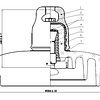 Aislador de Vidrio 160kN 2