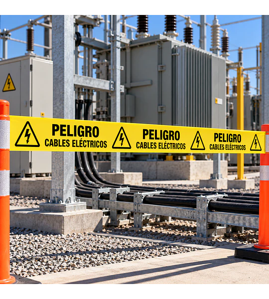 Cinta de Peligro Cables Eléctricos 