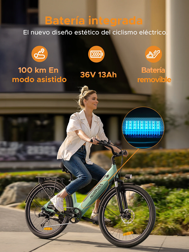 MileCity  – Bicicleta Eléctrica Urbana 26