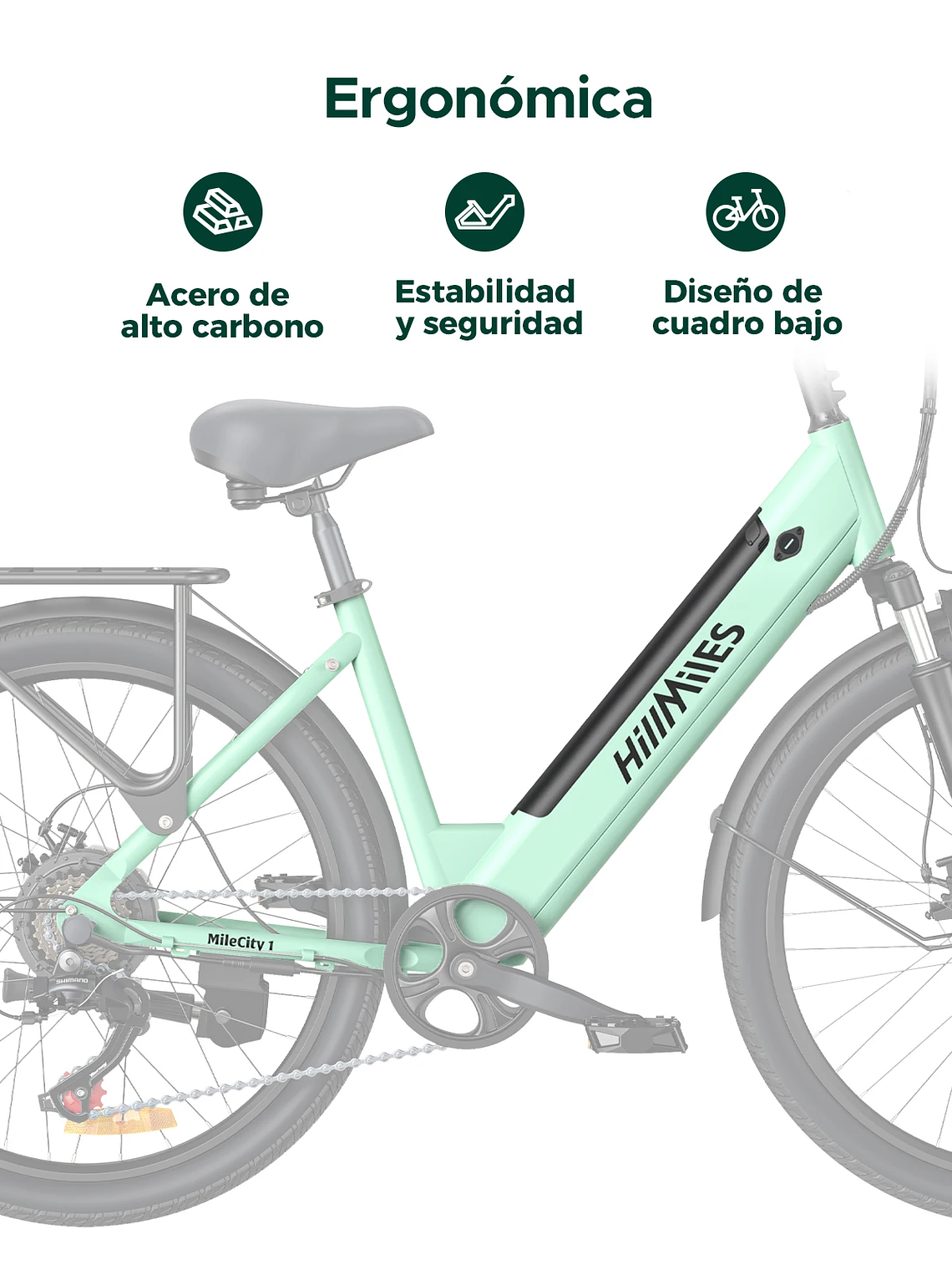 MileCity  – Bicicleta Eléctrica Urbana 26