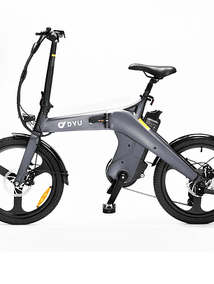 Bicicleta Eléctrica DYU T1 Plegable – Motor Brushless 250W, Batería de Litio 36V 10Ah