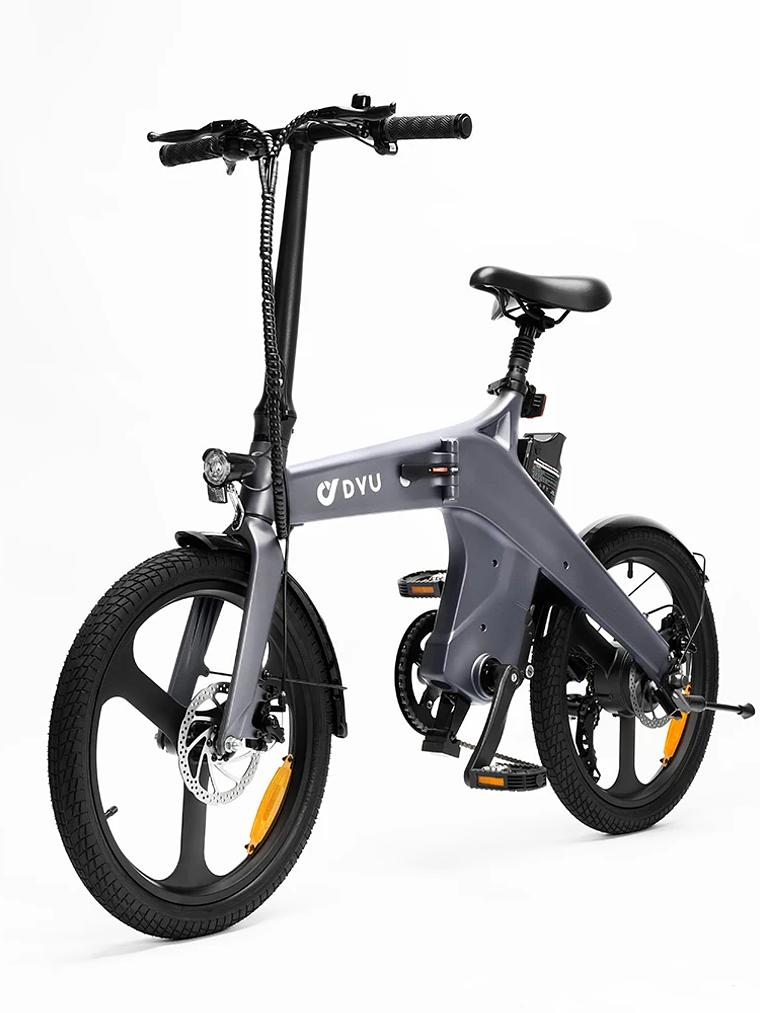 Bicicleta Eléctrica DYU T1 Plegable – Motor Brushless 250W, Batería de Litio 36V 10Ah 2