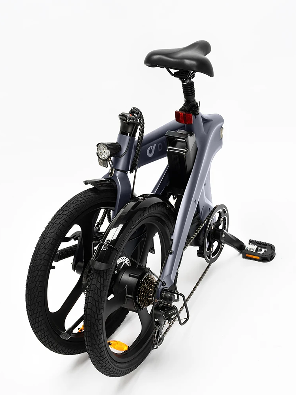 Bicicleta Eléctrica DYU T1 Plegable – Motor Brushless 250W, Batería de Litio 36V 10Ah 5