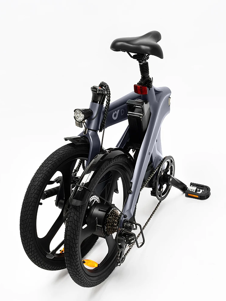 Bicicleta Eléctrica DYU T1 Plegable – Motor Brushless 250W, Batería de Litio 36V 10Ah 5