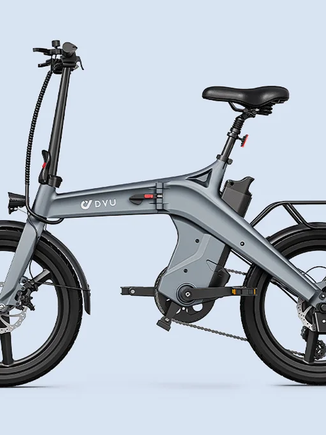 Bicicleta Eléctrica DYU T1 Plegable – Motor Brushless 250W, Batería de Litio 36V 10Ah 4