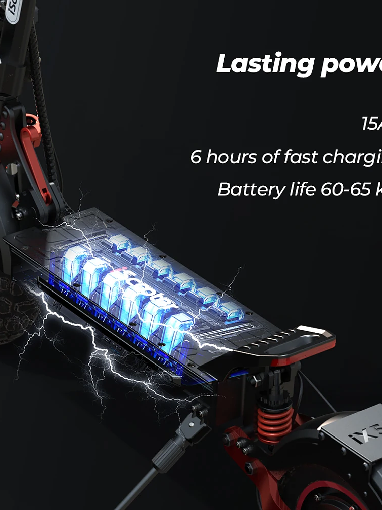Patinete Eléctrico IX5s Todoterreno 1000W – Batería 15Ah, 45 km/h, Autonomía hasta 65 km 4