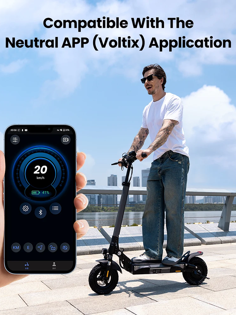 W9 Off-Road – Patinete Eléctrico 1000W, 45 km/h, 45 km de autonomía, Frenos Duales + APP 5