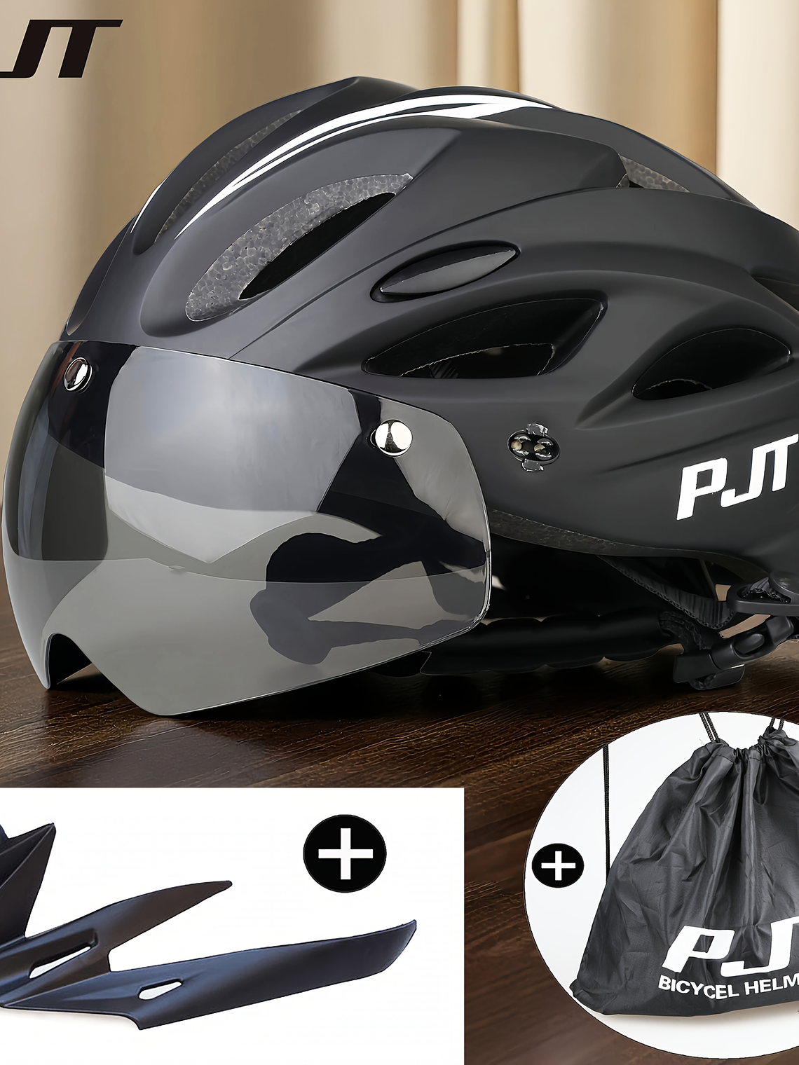 Casco de Ciclismo Premium con Visera Desmontable y Alta Protección 3