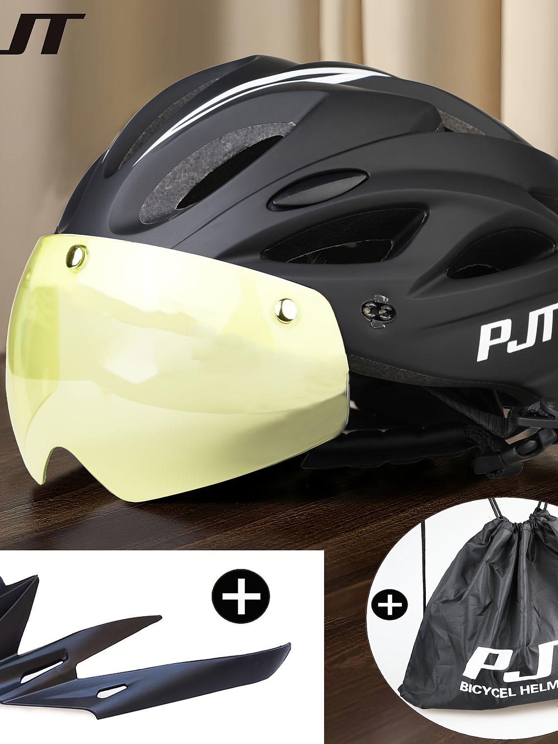 Casco de Ciclismo Premium con Visera Desmontable y Alta Protección 17