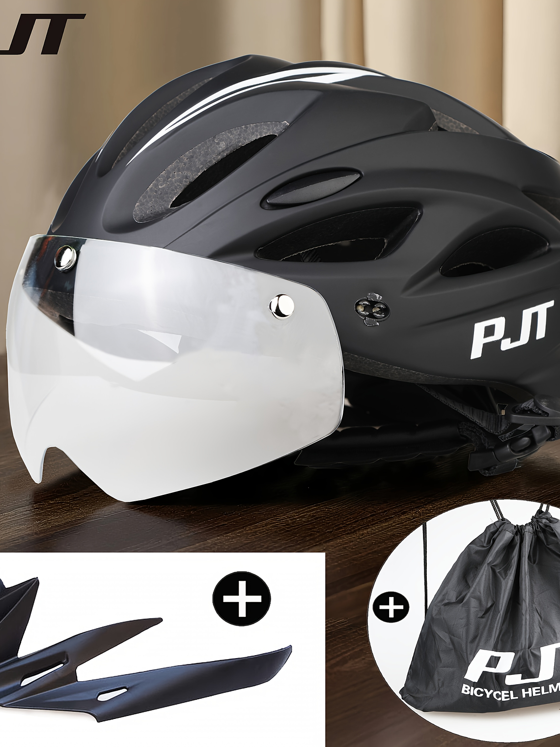 Casco de Ciclismo Premium con Visera Desmontable y Alta Protección 18