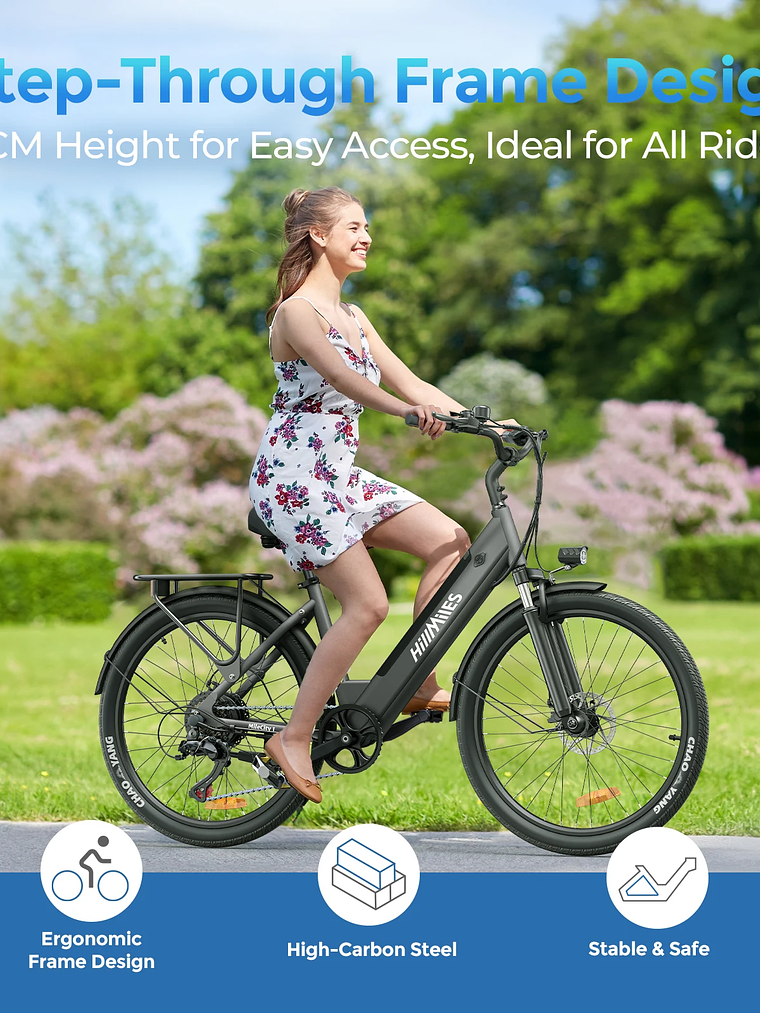 MileCity – Bicicleta Eléctrica Urbana Premium 4