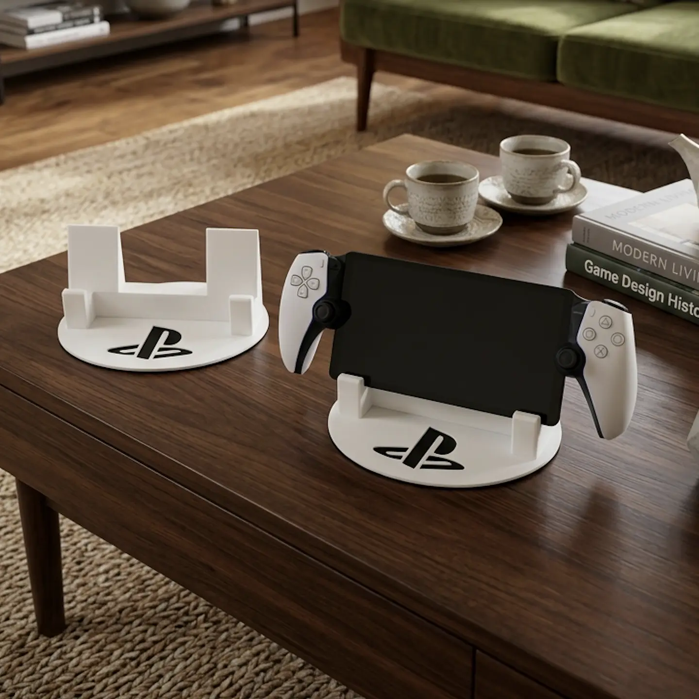 Soporte de mesa para PlayStation Portal – Diseño minimalista y funcional 2