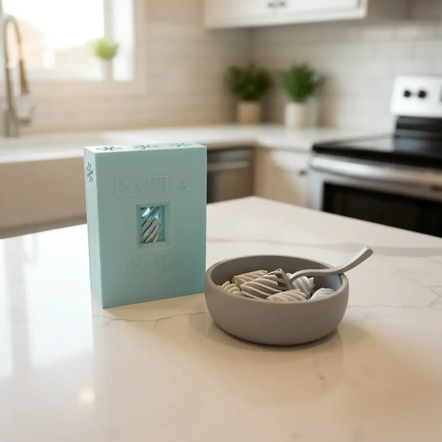 Juego de Pasta Rotini Interactivo Impreso en 3D: ¡El juguete viral de cocina para niños! 3