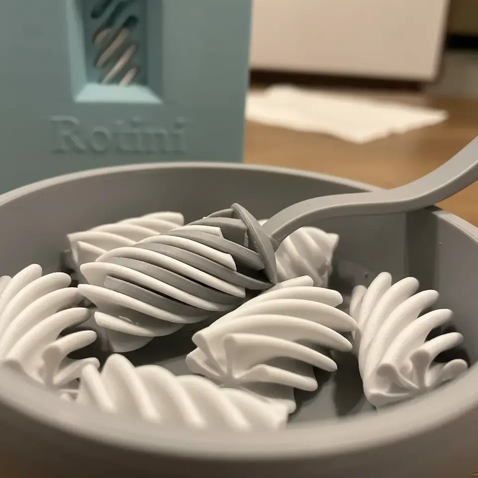 Juego de Pasta Rotini Interactivo Impreso en 3D: ¡El juguete viral de cocina para niños! 4