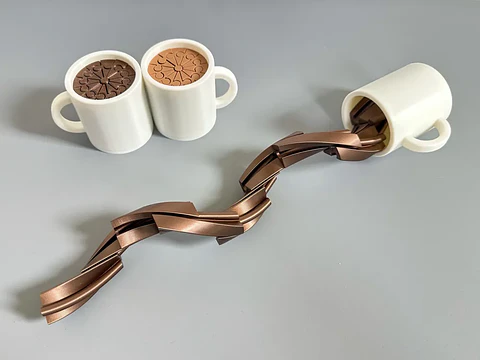 Taza fidget sensorial – Café articulado