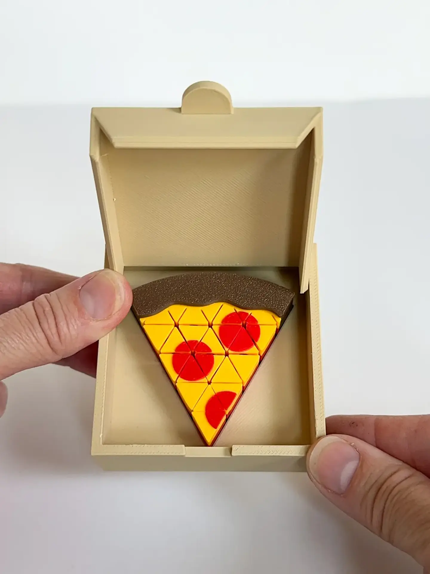 Rebanada pizza sensorial articulada – Fidget Toy con Mini Caja 3
