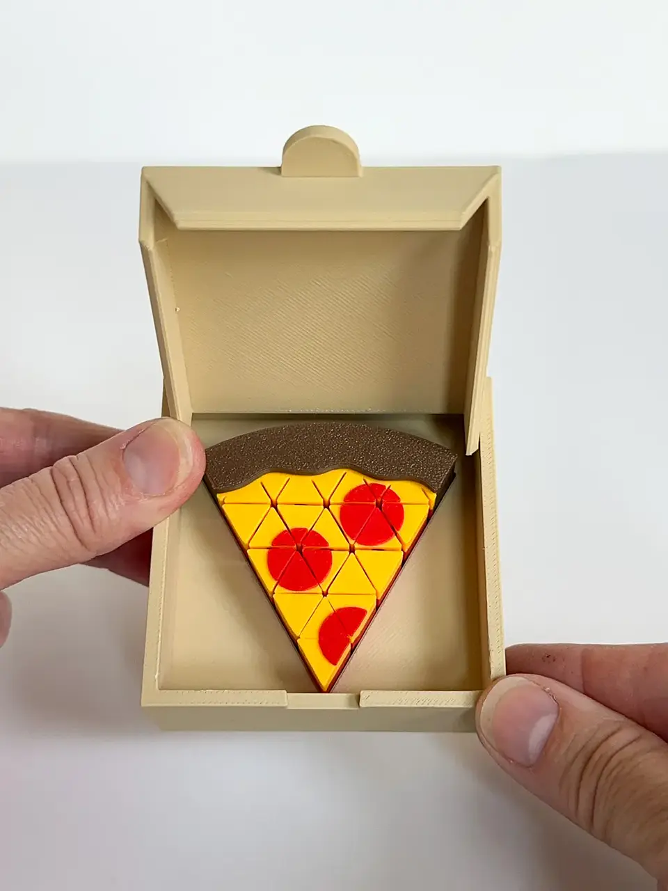 Rebanada pizza sensorial articulada – Fidget Toy con Mini Caja 3