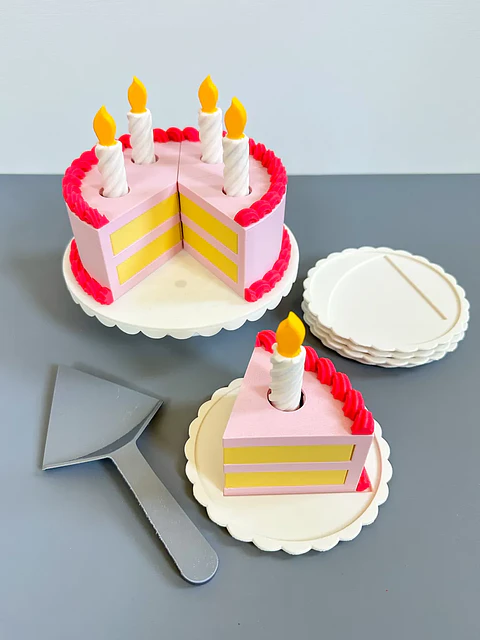 Set Sensorial Torta de Cumpleaños – Juego simbólico y fidget interactivo