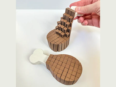 Trutro de pollo sensorial articulado – Fidget Toy Pixelado Flex