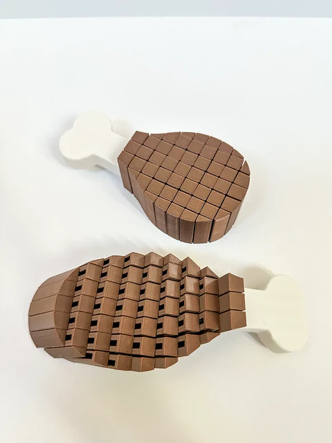 Trutro de pollo sensorial articulado – Fidget Toy Pixelado Flex