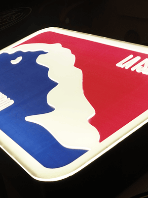 Letrero Caja de Luz con Relieves