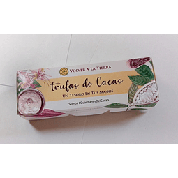 Trufas de Cacao x 4 unidades en caja. 