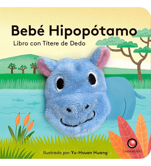 Libro con títere de dedo: bebé hipopótamo