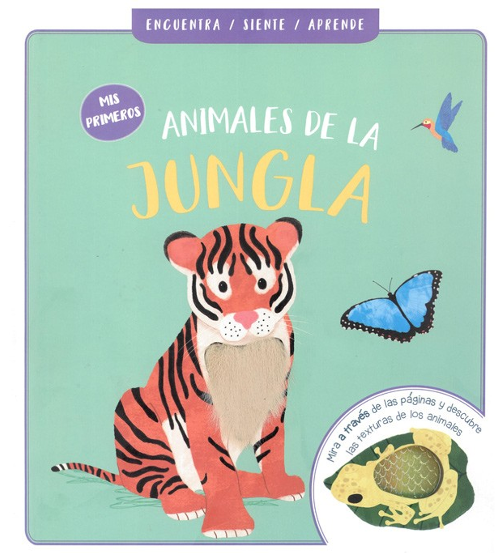 Animales de la jungla: libro de texturas