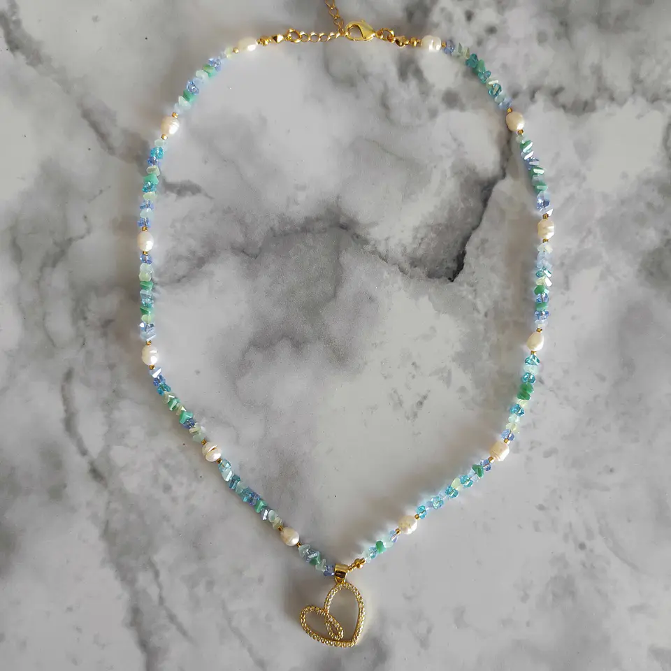 Collar Cristales y Perlas 1