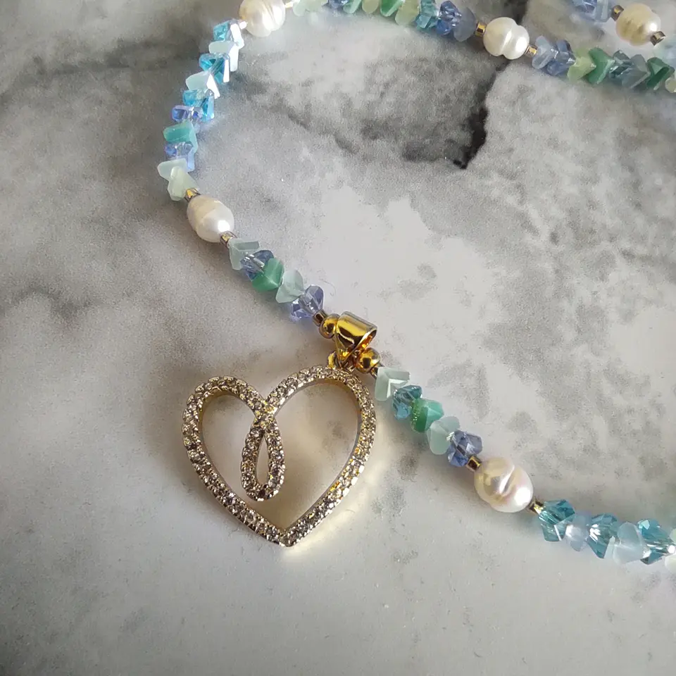 Collar Cristales y Perlas 2