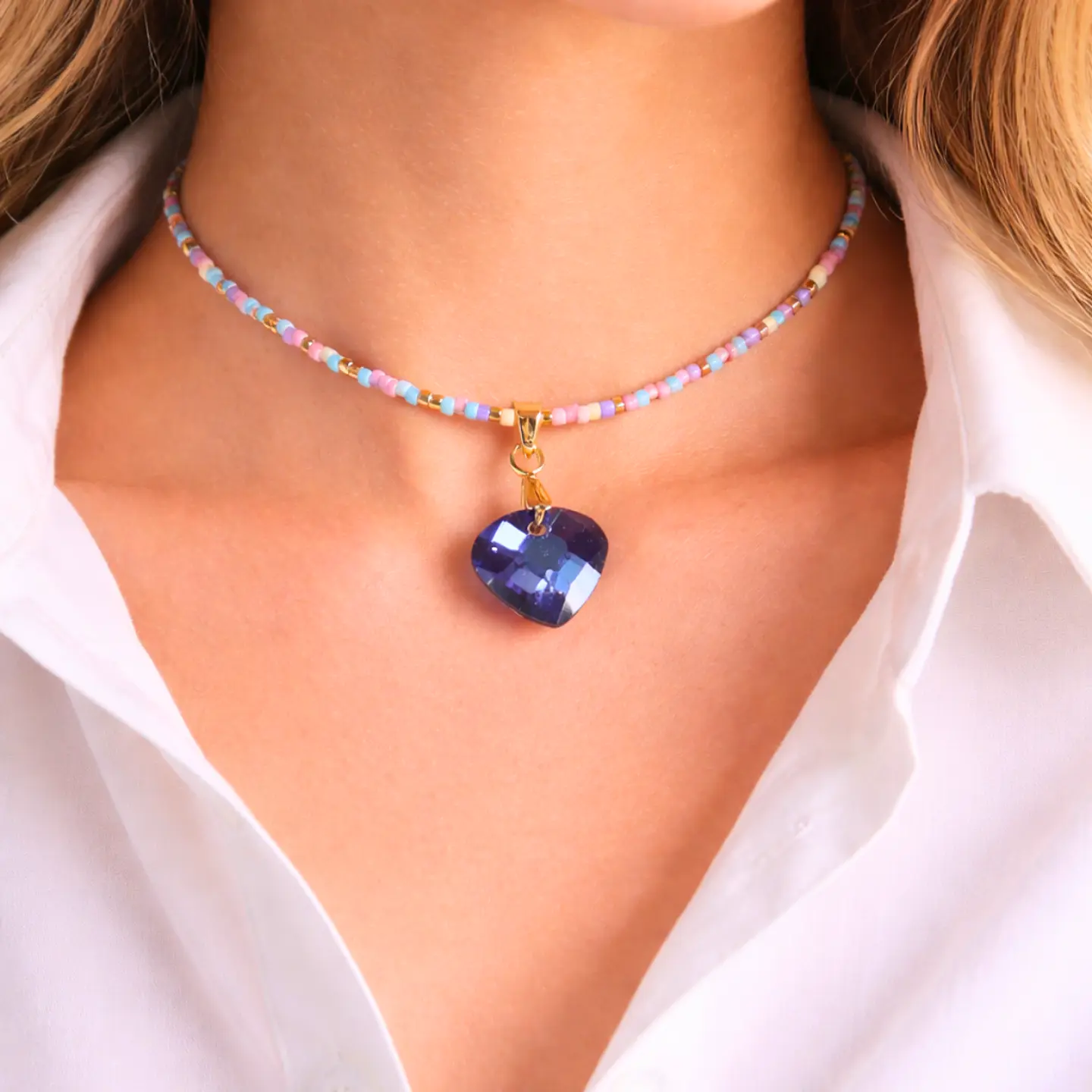 Choker corazón Swarovski 1