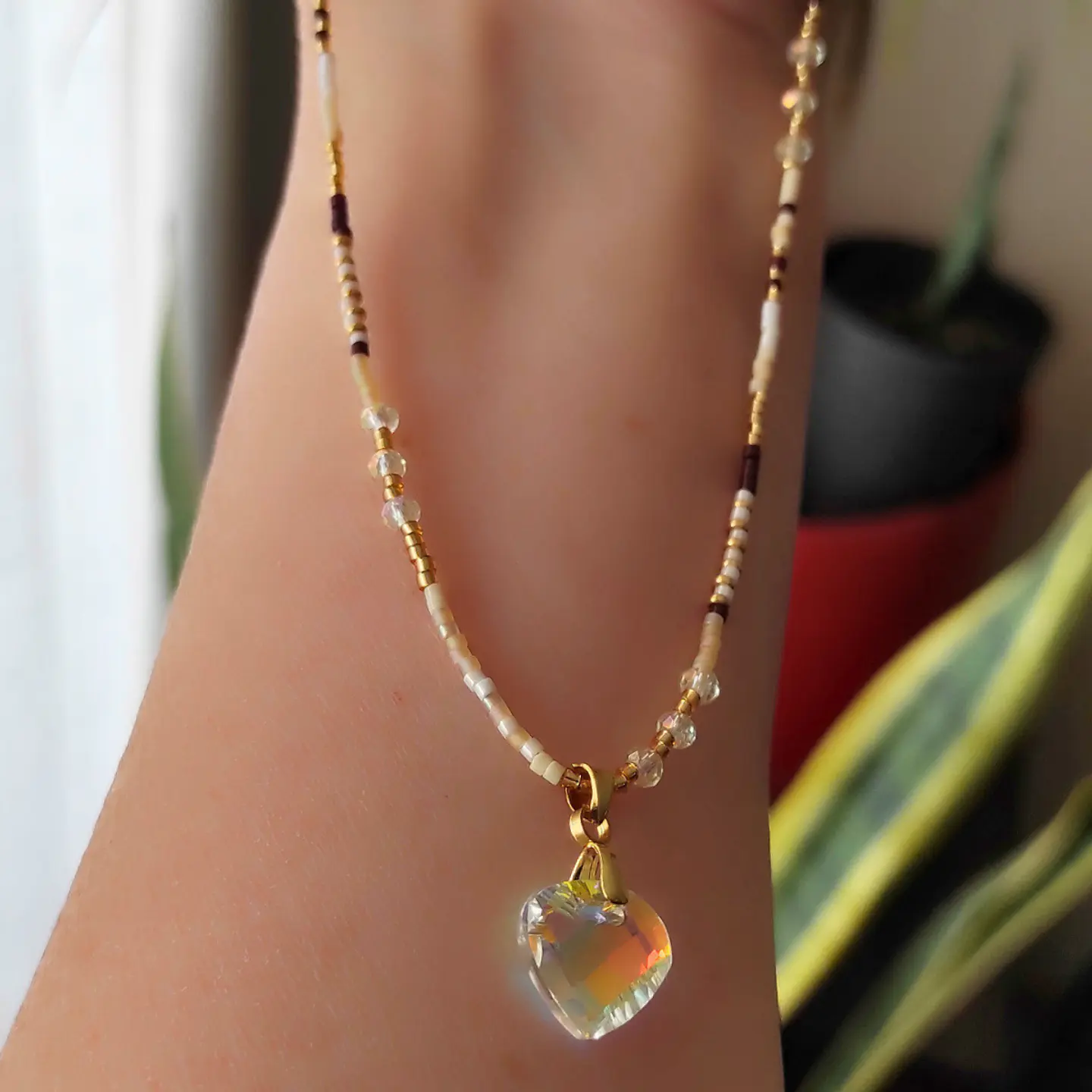 Choker corazón Swarovski 3