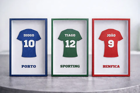 Mini Quadro de Futebol Personalizado - Decoração Esportiva
