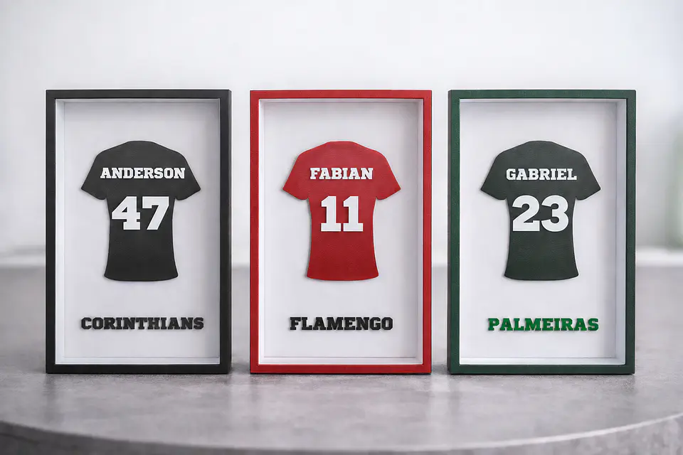 Mini Quadro de Futebol Personalizado - Decoração Esportiva 2