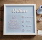 Quadro Maternidade Personalizado - Com Foto e Relevo - 16x16cm - Thumbnail 1