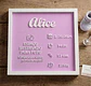Quadro Maternidade Personalizado - Com Foto e Relevo - 16x16cm - Thumbnail 2