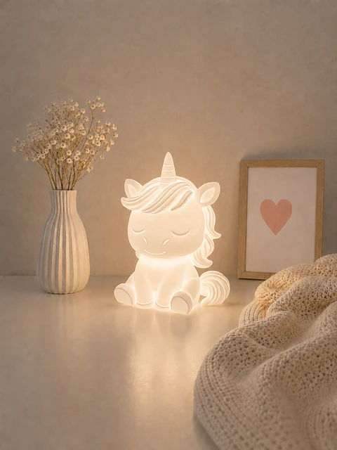 Luminária Infantil Unicórnio LED