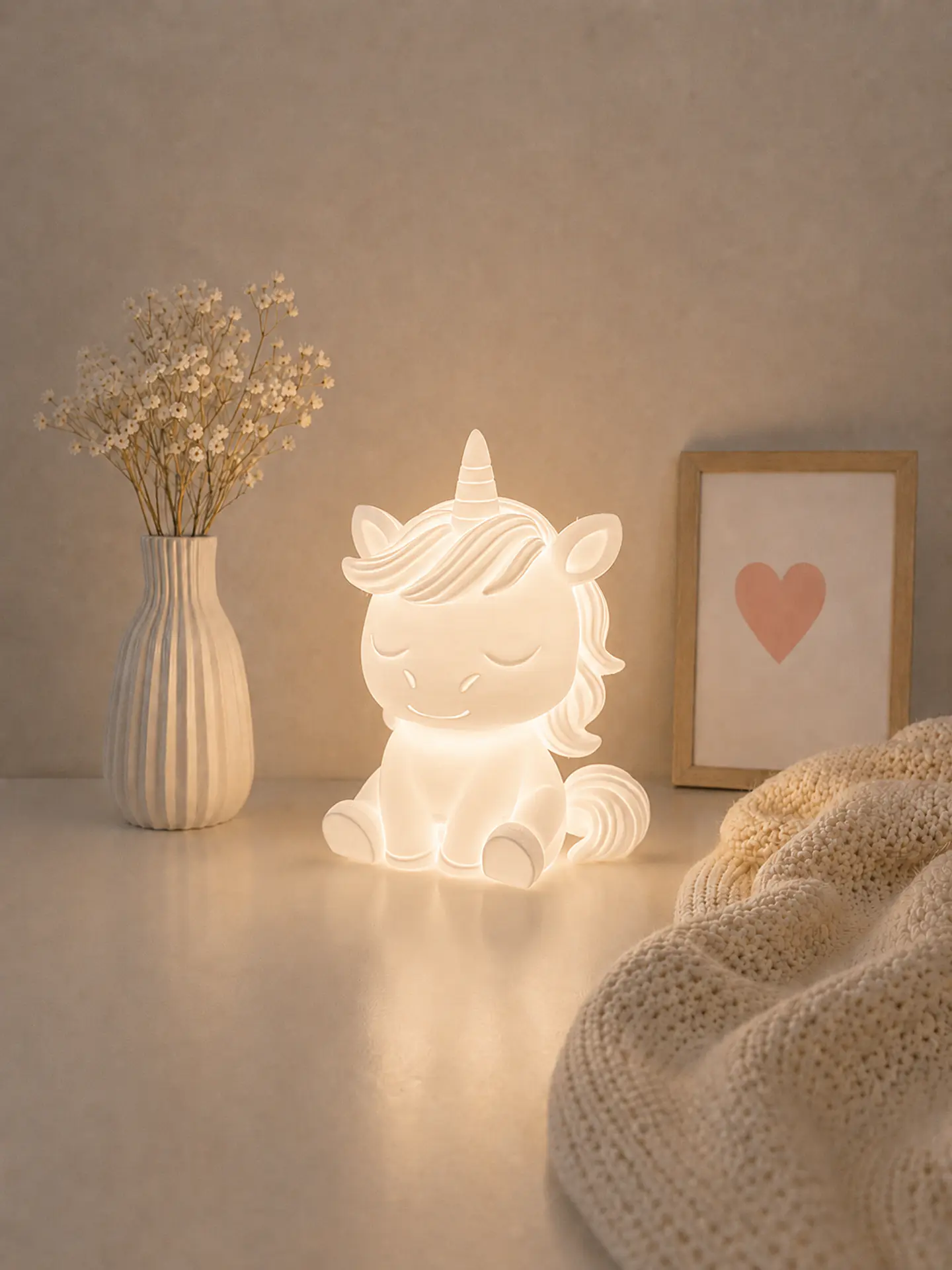 Luminária Infantil Unicórnio LED 1