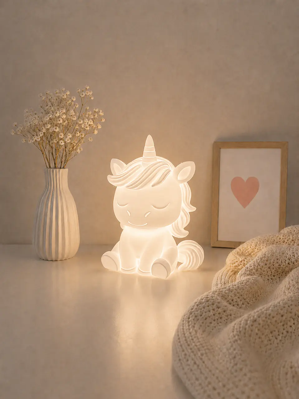 Luminária Infantil Unicórnio LED 1