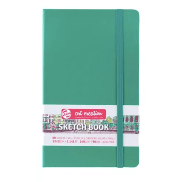 Libreta Sketchbook Art Creation Verde Bosque 13x21 
